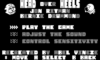 The main menu
